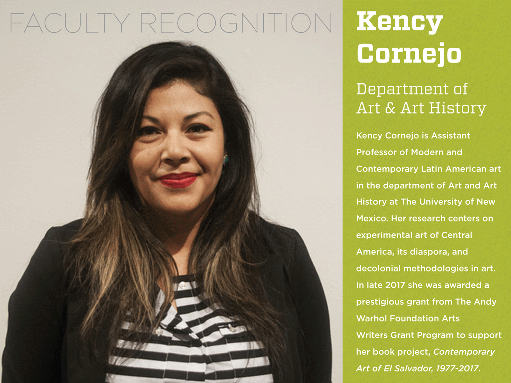 Kency Cornejo of Art and Art History Department Receives Andy Warhol Foundation Arts Writers Grant
